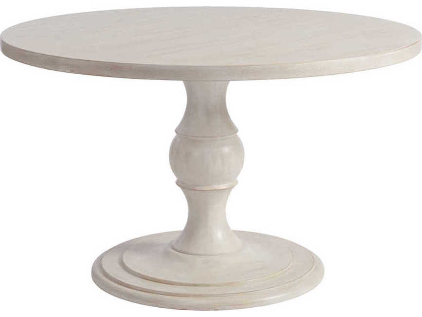 Barclay Butera Newport Corona Del Mar, 48 Inch Round Pedestal Dining Table Set