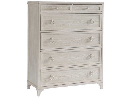 Barclay Butera Newport Goldenrod 6-Drawers Sailcloth White Accent Chest