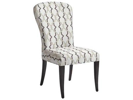 Barclay Butera Brentwood Schuler Leather Beige Upholstered Side Dining Chair