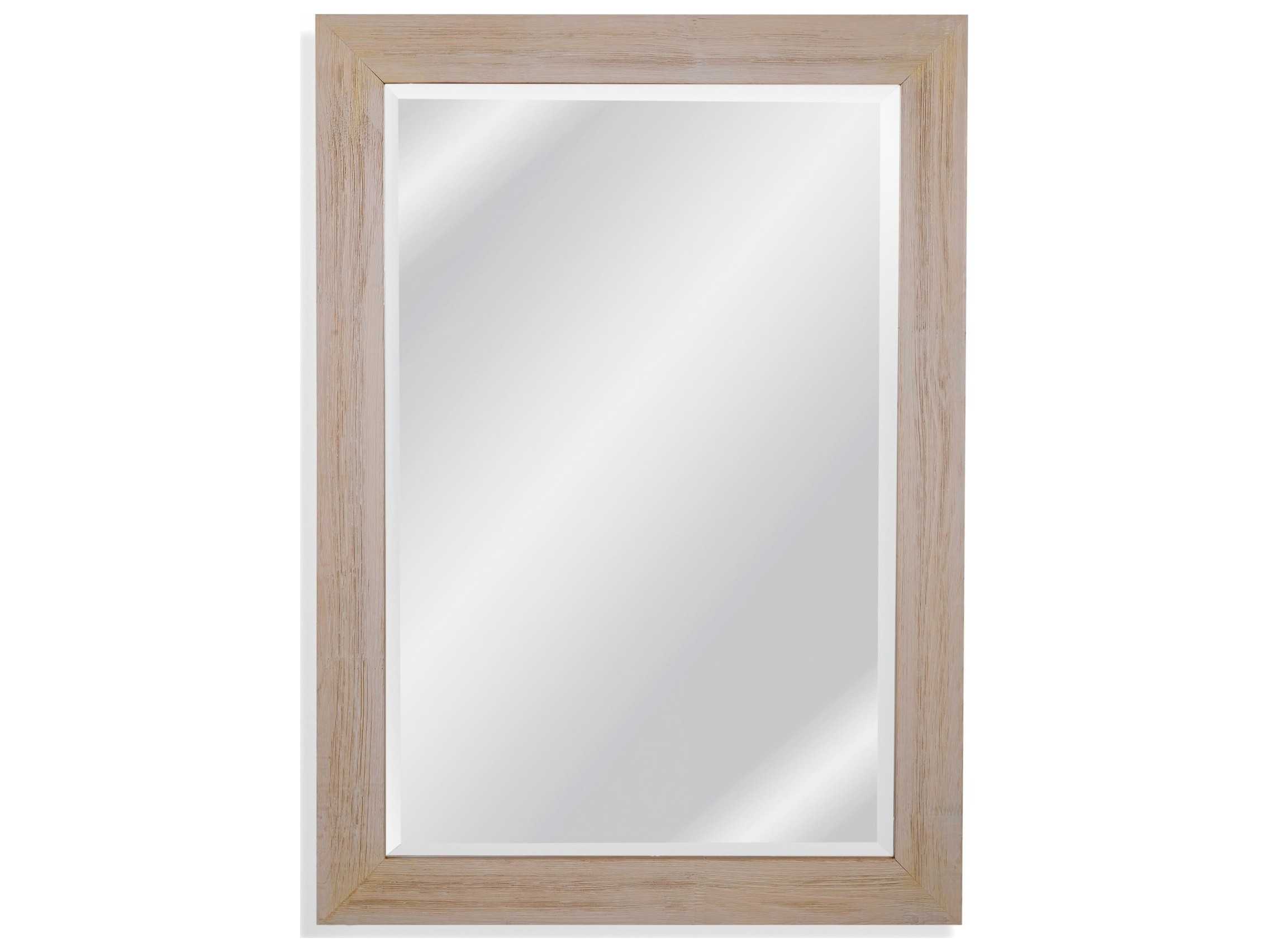 Bassett Mirror Belgian Luxe Briggs 30 X 41 Distressed White Wall