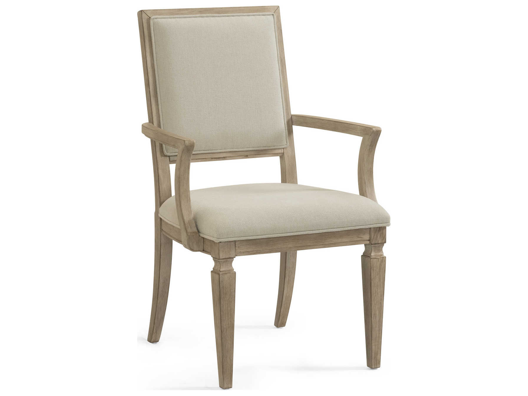 Bassett Mirror Claire Bellamy Grey / Ivory Arm Dining Chair BA5070DR810