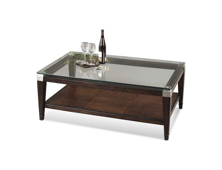 Bassett Mirror Thoroughly Modern 30 x 50 Rectangular Cappuccino Dunhill