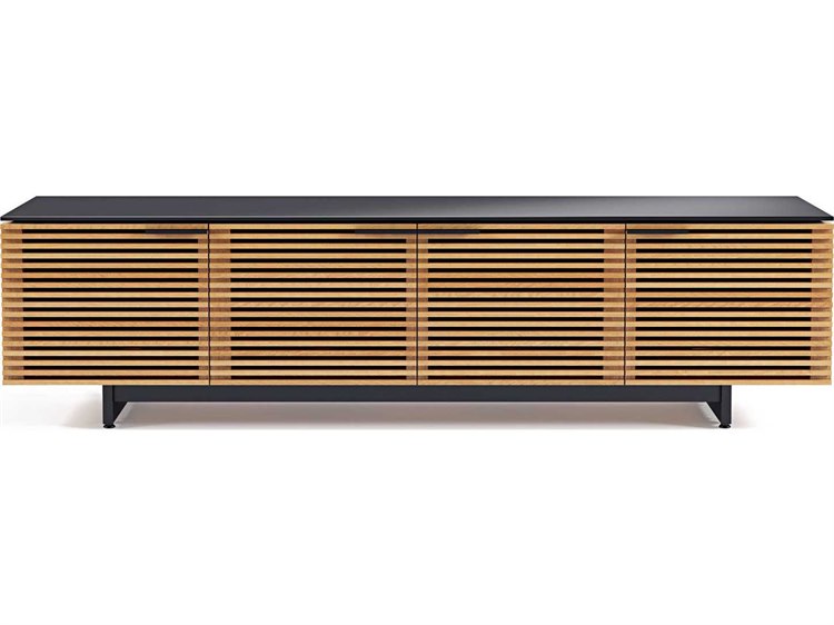 Bdi Corridor 79 X 21 White Oak Quad Width Low Tv Stand Bdi8173wok Bdi Corridor 79 X 21 White Oak Quad Width Low Tv Stand