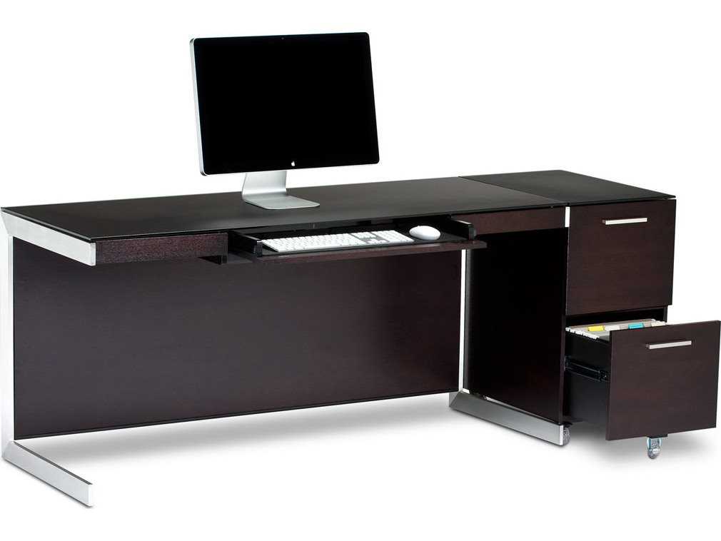 Bdi Sequel 60 X 24 Rectangular Espresso Stained Oak Computer Bdi Sequel 60 X 24 Rectangular