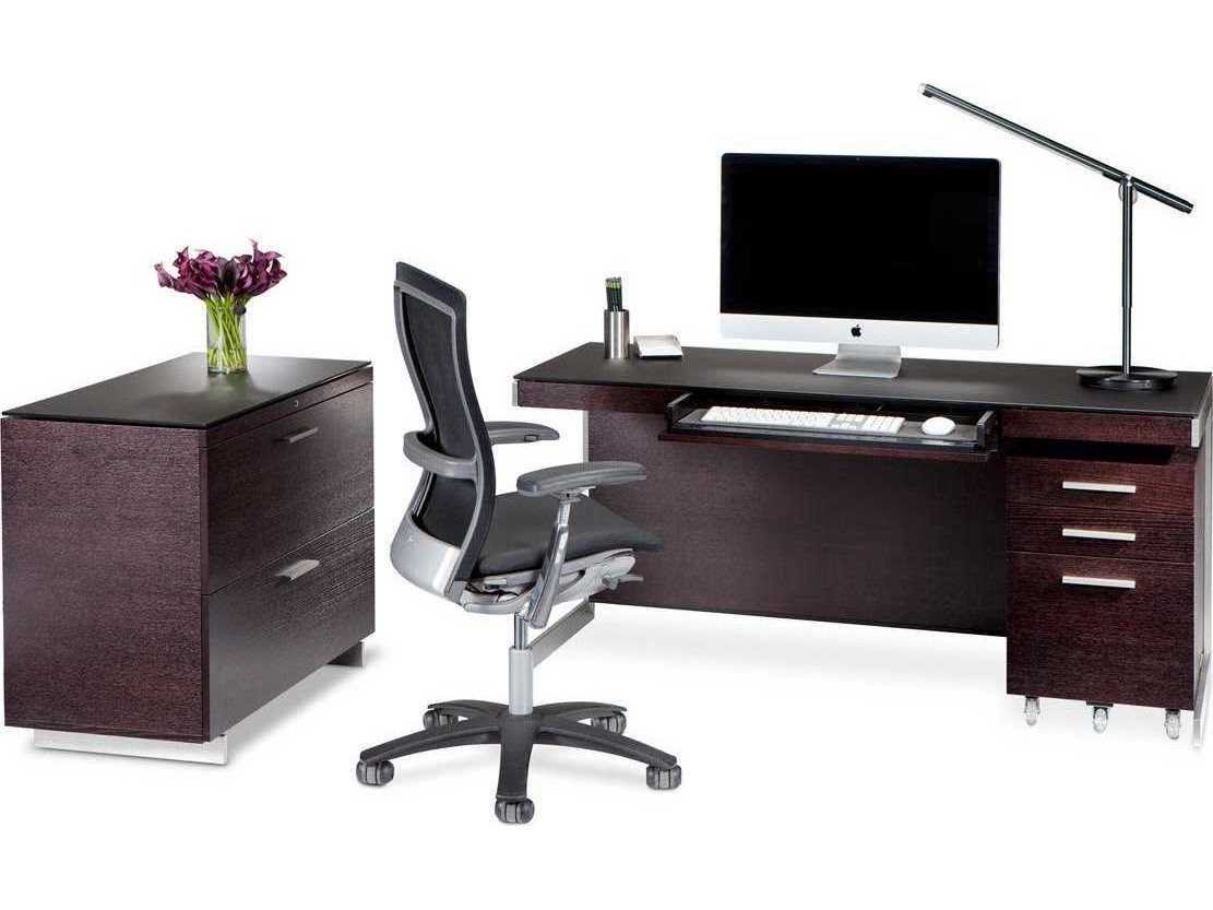 BDI Sequel Espresso Stained Oak Walnut Office Set | BDI6003ESSET