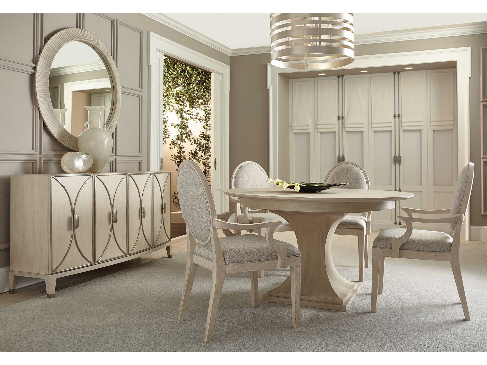 Bernhardt Modern Dining Room Set & Buffet