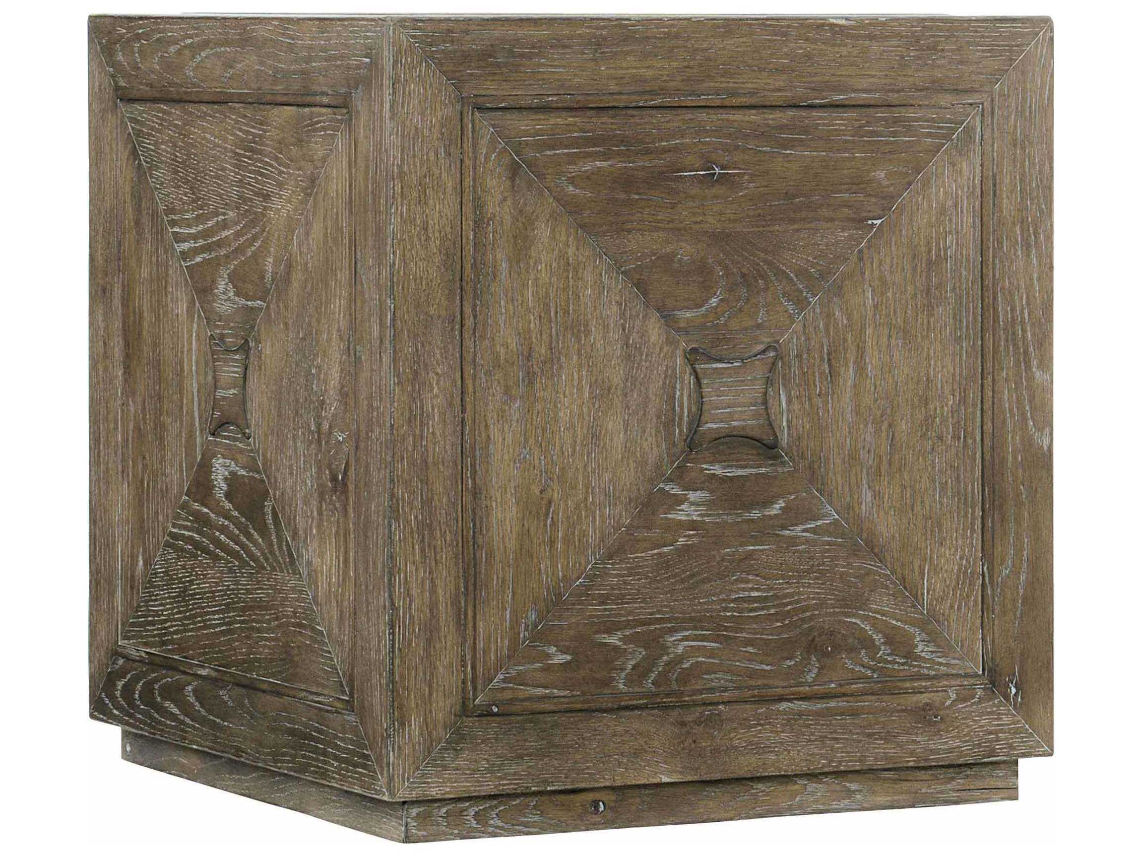 Bernhardt Rustic Patina Peppercorn 20'' Wide Square End Table BH387111D