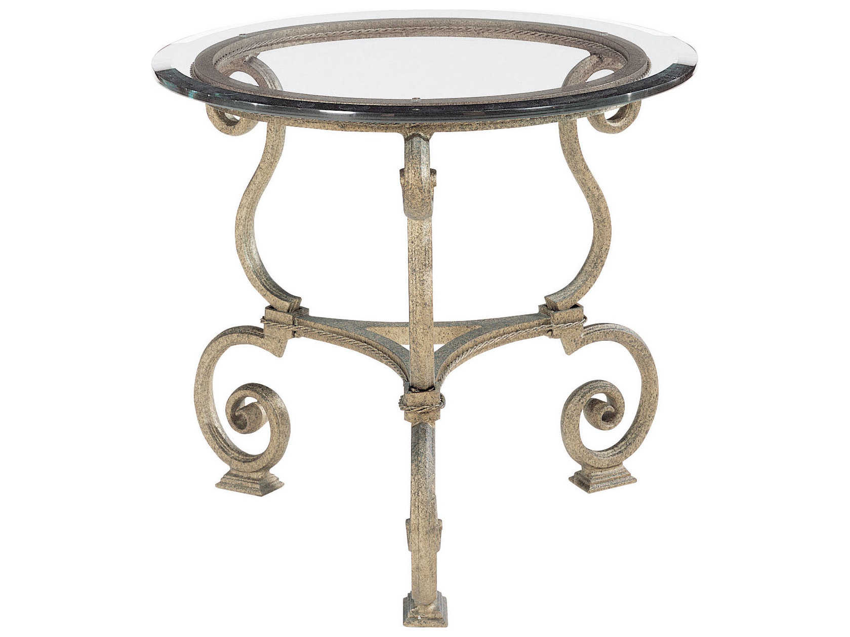 Bernhardt Solano Aged Bronze 31'' Wide Round End Table BHK1333