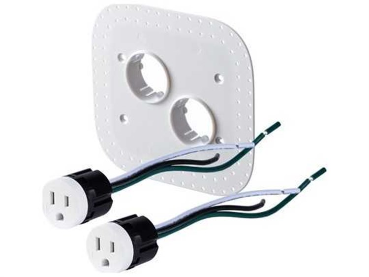 Bocci 22-Series Drywall Two-Plug 15A Tamper Resistant Outlet Assembly ...