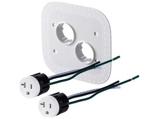 Bocci 22-Series Drywall Two-Plug 20A Tamper Resistant Outlet Assembly ...