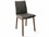 Bontempi Casa Alfa Solid Wood Brown Fabric Upholstered Side Dining Chair  BON4055L006L087TN004