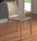 Bontempi Casa Linda Leather White Upholstered Side Dining Chair  BON04.26Q429