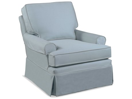 Braxton Culler Belmont Glider Swivel Fabric Accent Chair