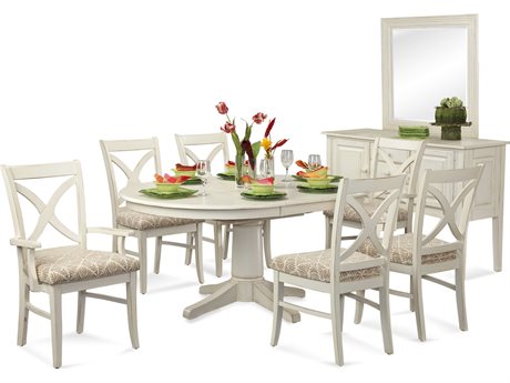Braxton Culler Hues Rubberwood Dining Room Set