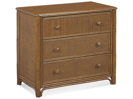 Braxton Culler Summer Retreat 3-Drawers Brown Hardwood Chest Nightstand