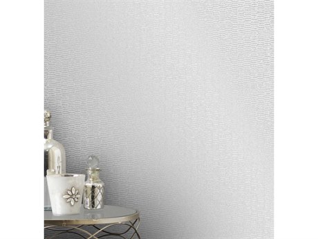 Brewster Home Fashions Advantage Fleur Silver Texture Wallpaper