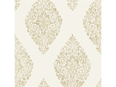Brewster Home Fashions Advantage Pascale Off-white Medallion Wallpaper