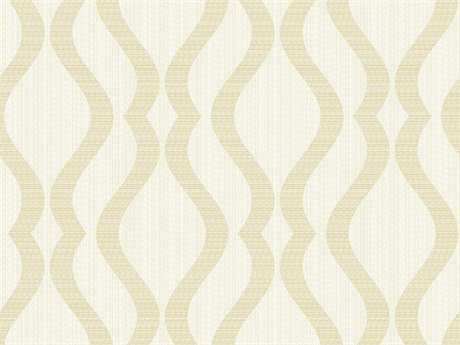Brewster Home Fashions Advantage Yves Champagne Ogee Wallpaper