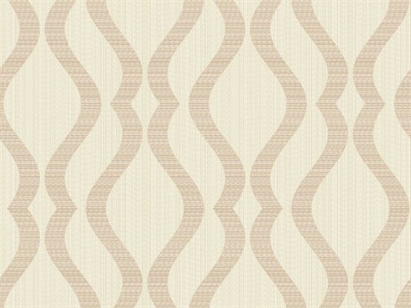Brewster Home Fashions Advantage Yves Rose Gold Ogee Wallpaper