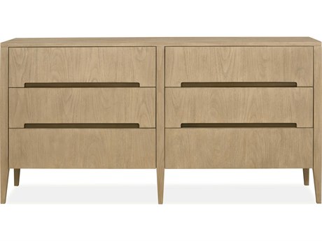Brownstone Palmer 6-Drawers Brown Teak Wood Double Dresser