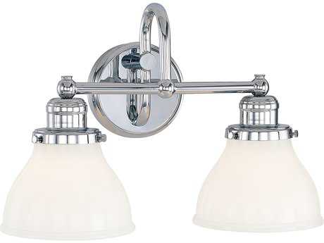 Capital Lighting Baxter 2-Light Chrome Glass Vanity Light