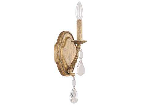 Capital Lighting Blakely Antique Gold Crystal Wall Sconce