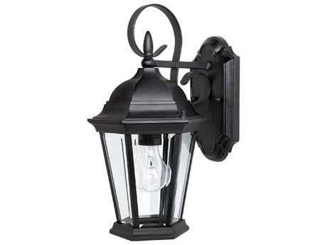Capital Lighting Carriage House Black 8'' Outdoor Wall Light