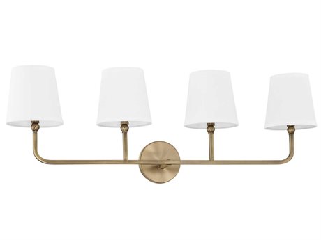 Capital Lighting Dawson 4-Light Aged Brass Vanity Light