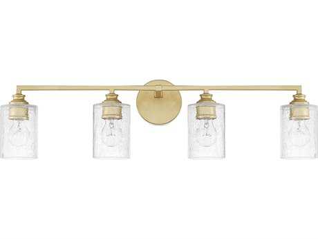 Capital Lighting Milan 4-Light Gold Glass Vanity Light
