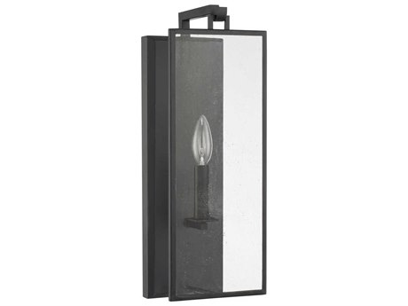 Capital Lighting Rylann 1-Light Matte Black Glass Wall Sconce