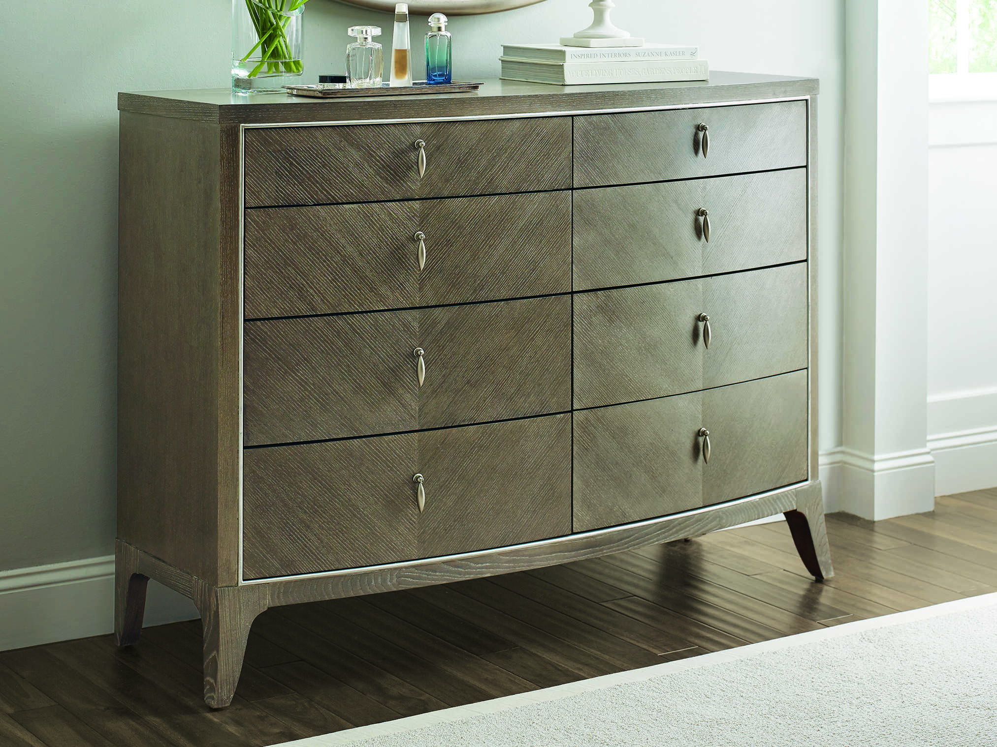 Caracole Compositions Avondale Ash / Soft Silver EightDrawer Double