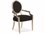 Caracole Classic May I Join You? Fabric Pine Wood Silver Upholstered Arm Dining Chair  CACTRAARMCHA022