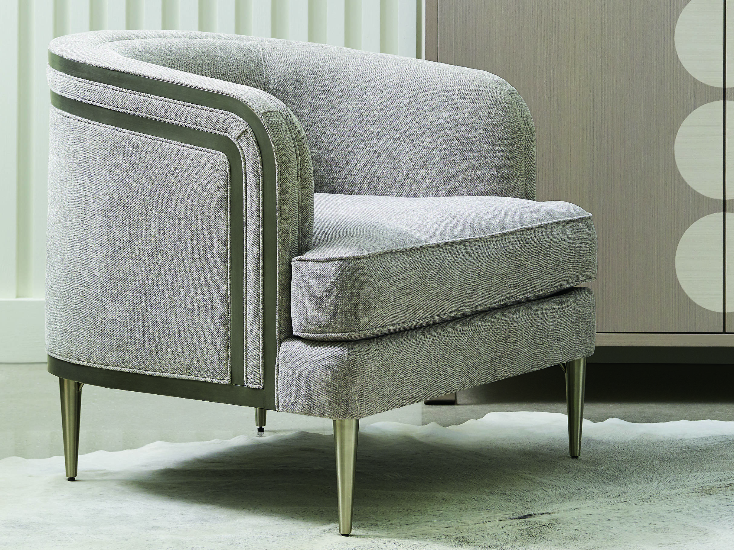 Caracole Modern Grace French Grey Tranquil Accent Chair CAMM080418032A