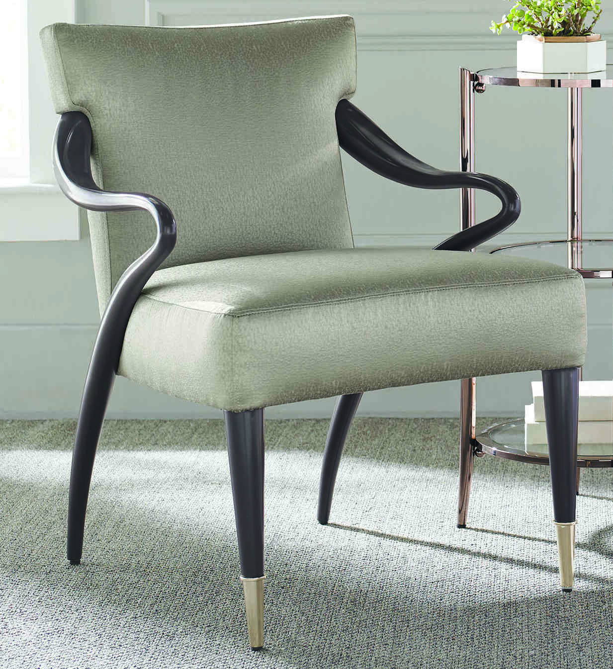Caracole Classic Taupe Accent Chair Cacuph016138a