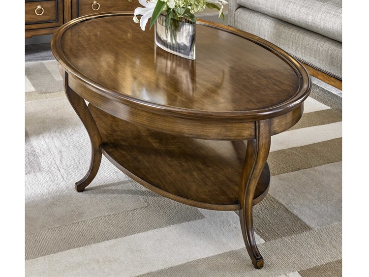 Carson Cadence Brown 56'' Wide Oval Coffee Table CARCCA03