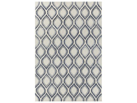 Chandra Clara White Grey Blue Rectangular Area Rug Cdcla7101