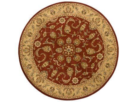 Chandra Metro Red Tan Blue Brown, Blue And Brown Round Area Rugs