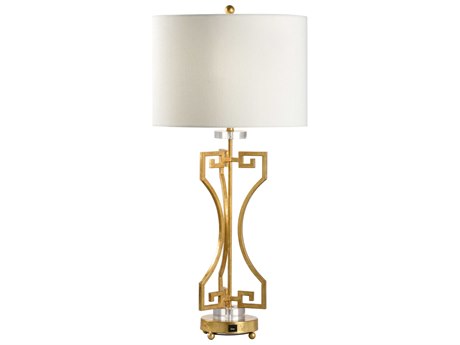 Chelsea House Antique Gold Leaf Clear Buffet Lamp