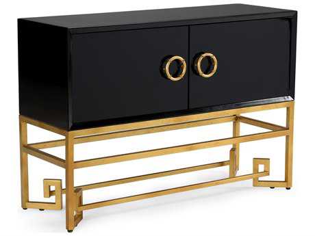 Chelsea House Decker Black And Gold Accent Cabinet 382745