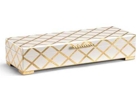 Chelsea House Antique Gold Hinged Lid Accent Box