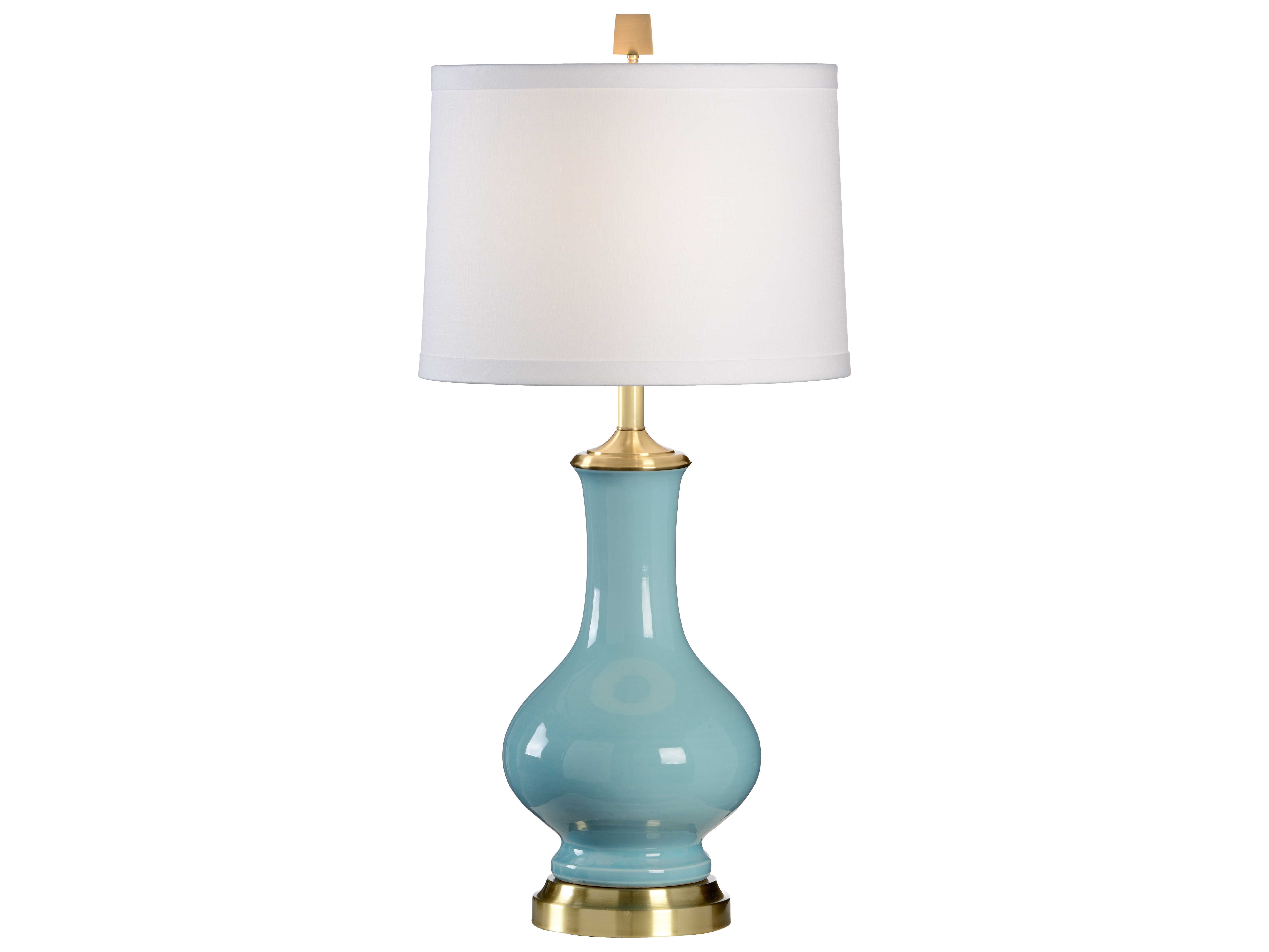 Chelsea House Sloan Light Blue Buffet Lamp CH68804