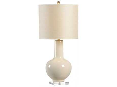 Chelsea House Astor Vase Cream Glaze Off White Table Lamp
