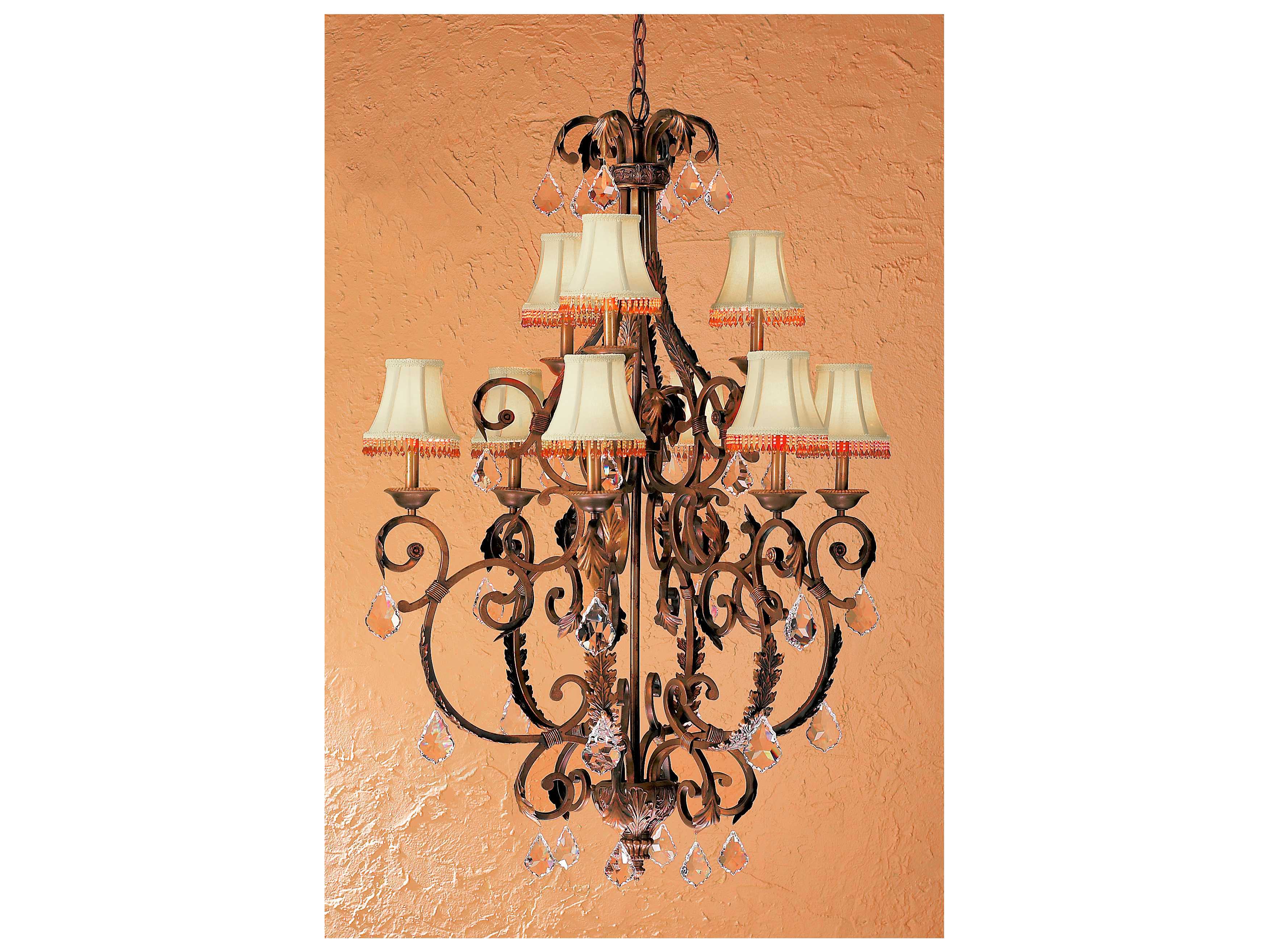 Classic Lighting Corporation Asheville Copper Bronze NineLight 36 Wide