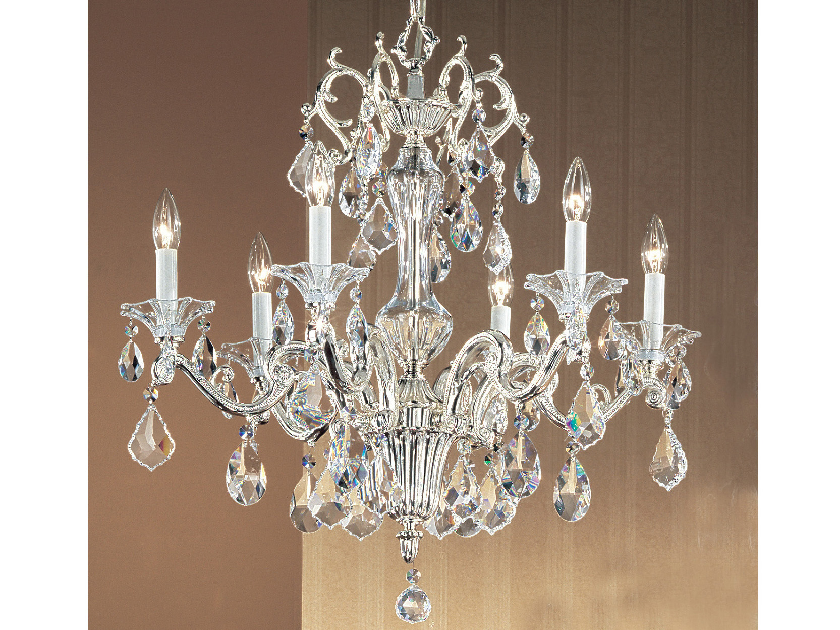 Clic Lighting Corporation Via Firenze Silver Plate 6 Light 26 Lighting Corporation Via Firenze