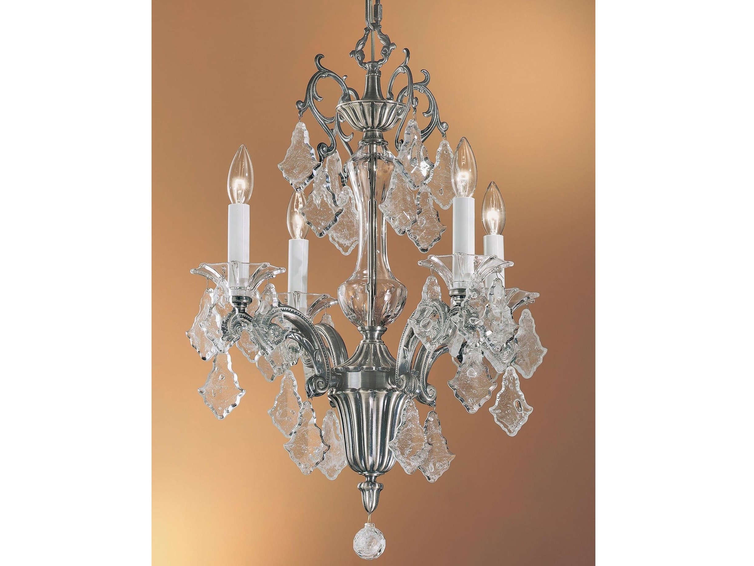 Clic Lighting Corporation Via Firenze Millennium Silver 4 Light Lighting Corporation Via Firenze