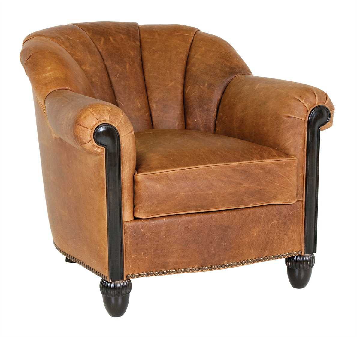 Livingston Leather Club Chair,