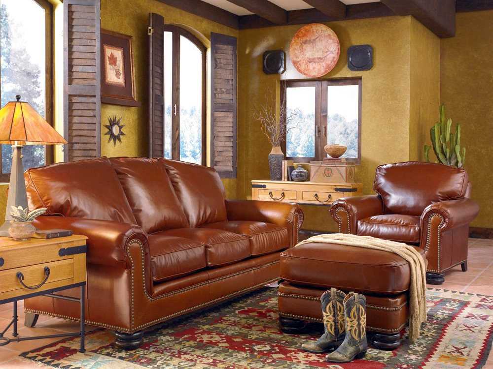 Classic Leather Provost Living Room Set, Classic Leather Sofa Set