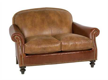 classic leather loveseat