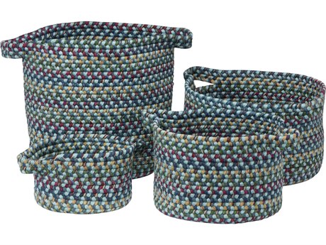 Colonial Mills American Farmhouse French Blue Storage Bin Set of 4