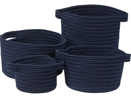 Colonial Mills American Farmhouse Navy Storage Bin Set of 4